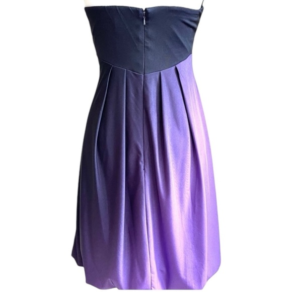 Xscape by Joanna Chen Strapless Purple Black Ombre Style X9686 Size 12 - Picture 3 of 9